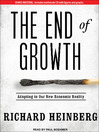 Cover image for The End of Growth